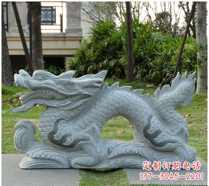 开封精美雕刻的大理石龙雕塑
