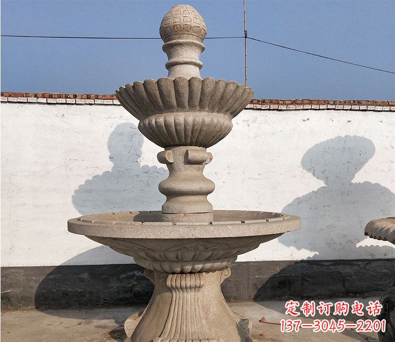 开封中领雕塑定制公园大理石喷泉雕塑