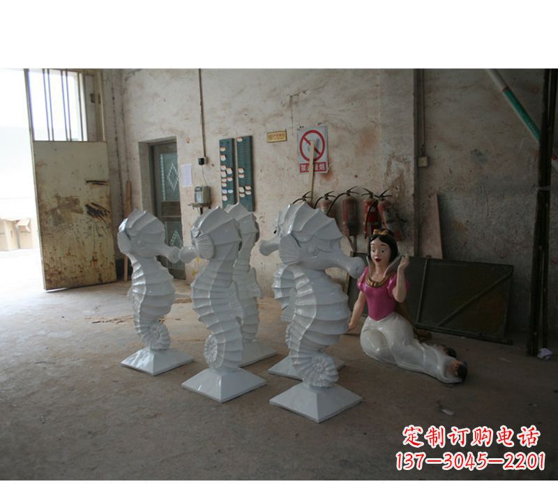 开封公园动物海马石雕