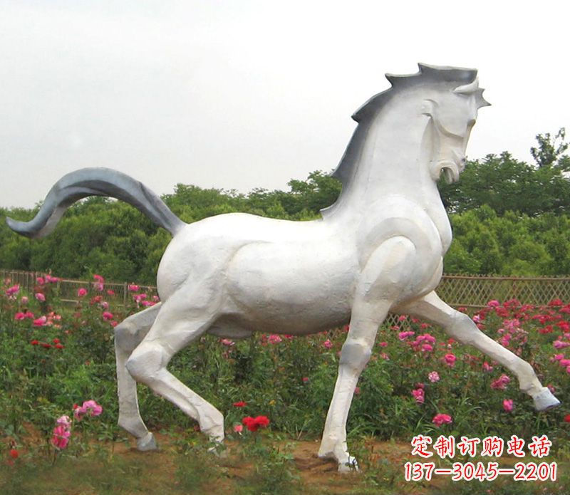 开封公园动物石雕马