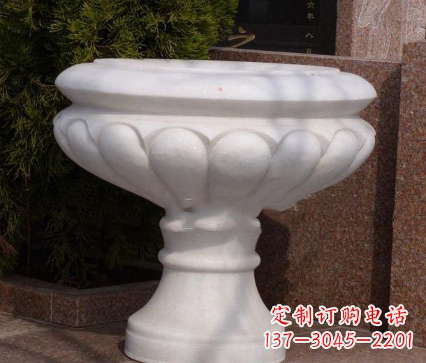 开封公园汉白玉花盆石雕