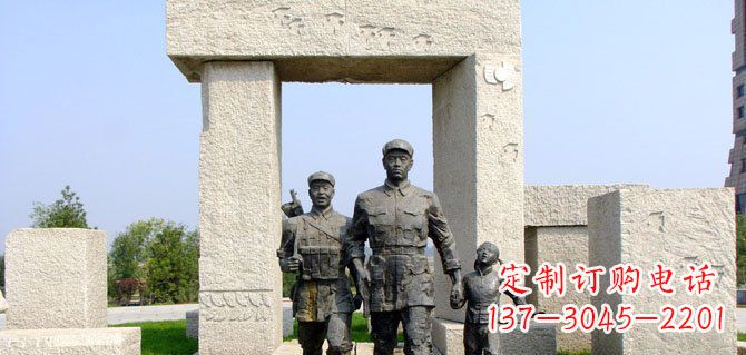开封纪念红军的铜雕制品