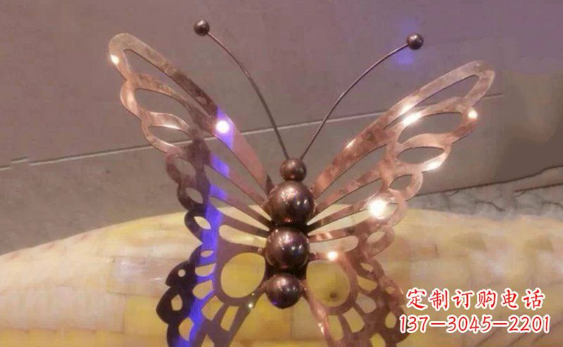 开封高品质不锈钢蝴蝶雕塑