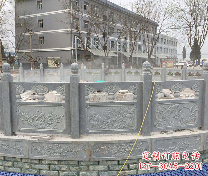 开封公园景观大理石栏板雕塑