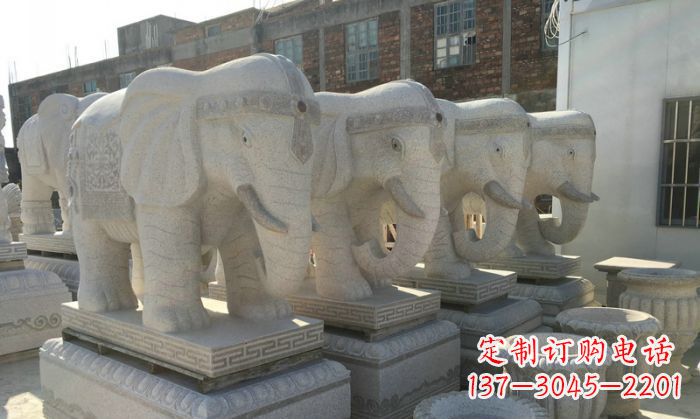 开封缅甸大理石缅甸大象雕塑