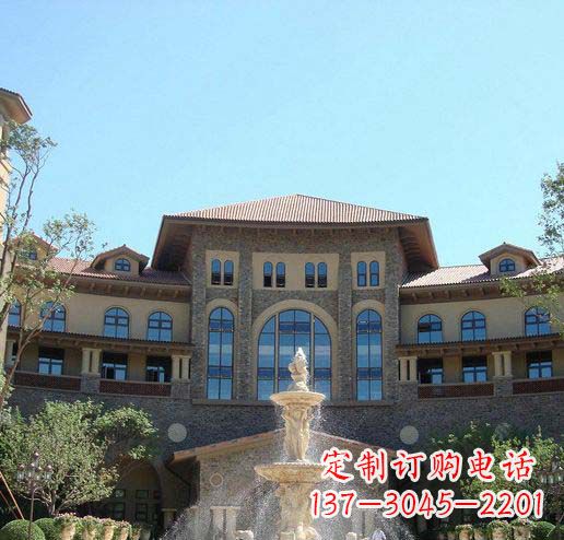 开封定制欧式古典喷泉大理石雕塑