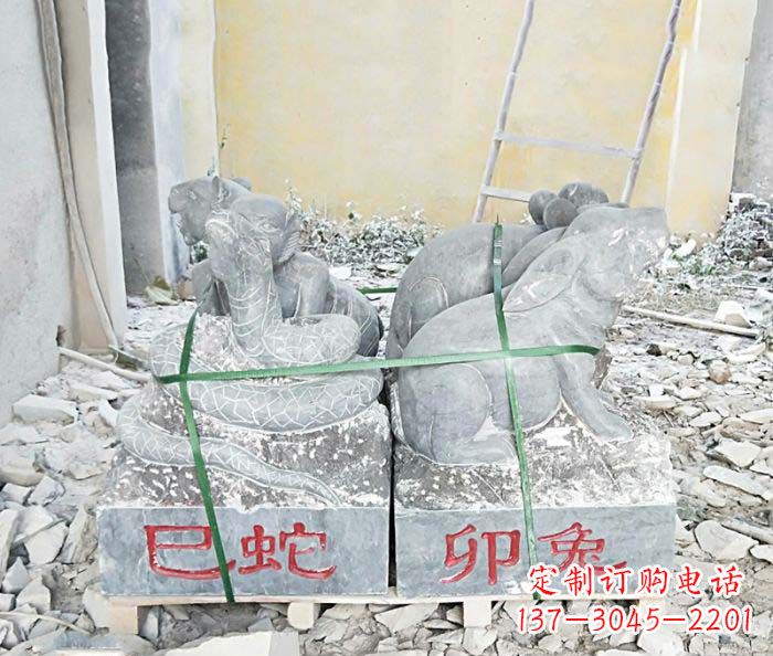 开封中领雕塑公园主题石雕“12生肖”