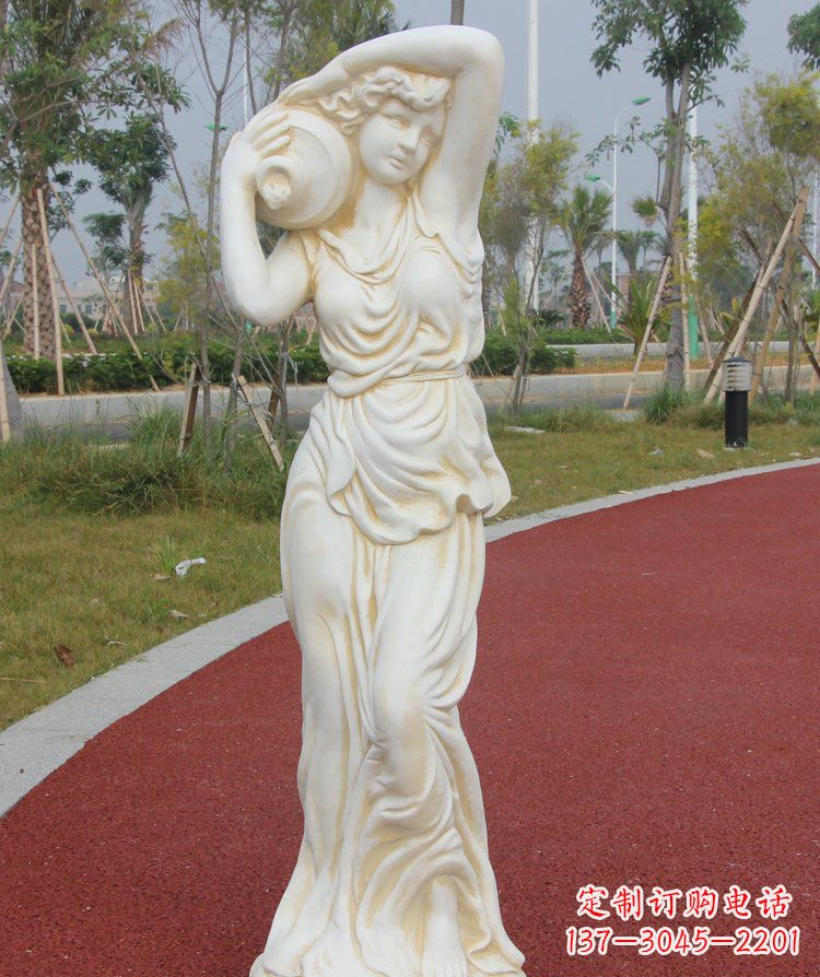 开封公园景观汉白玉仕女石雕