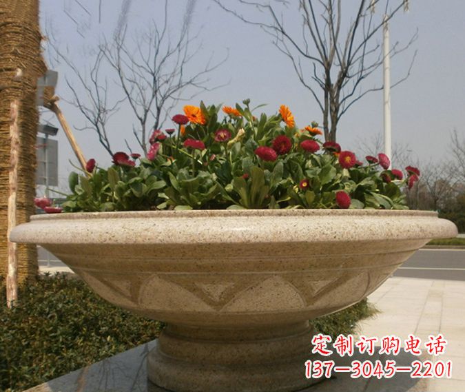 开封公园景观花盆石雕 (2)