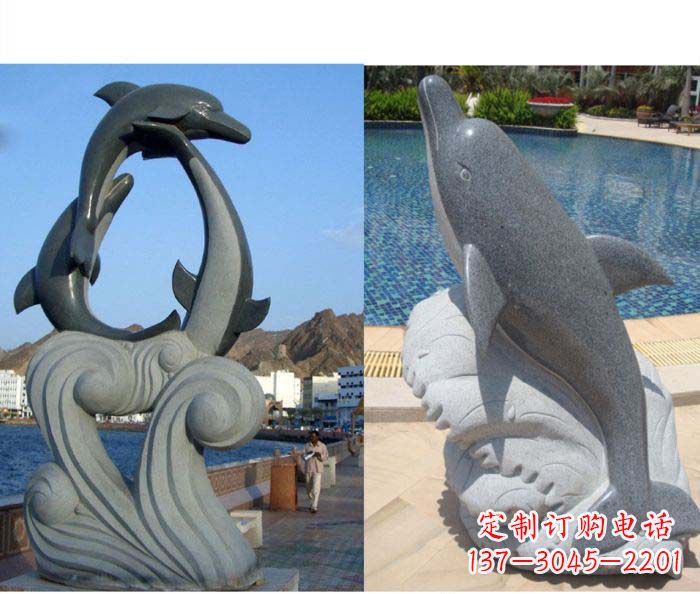 开封艺术精细 海豚雕塑