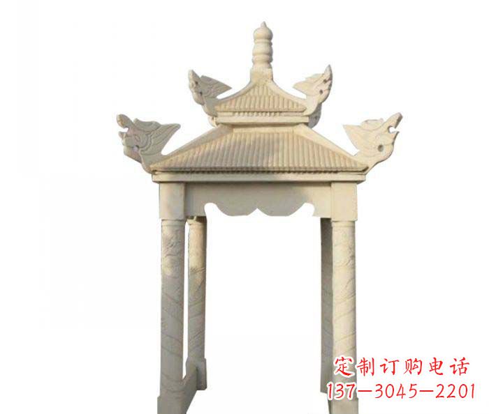 开封高品质园林石雕凉亭
