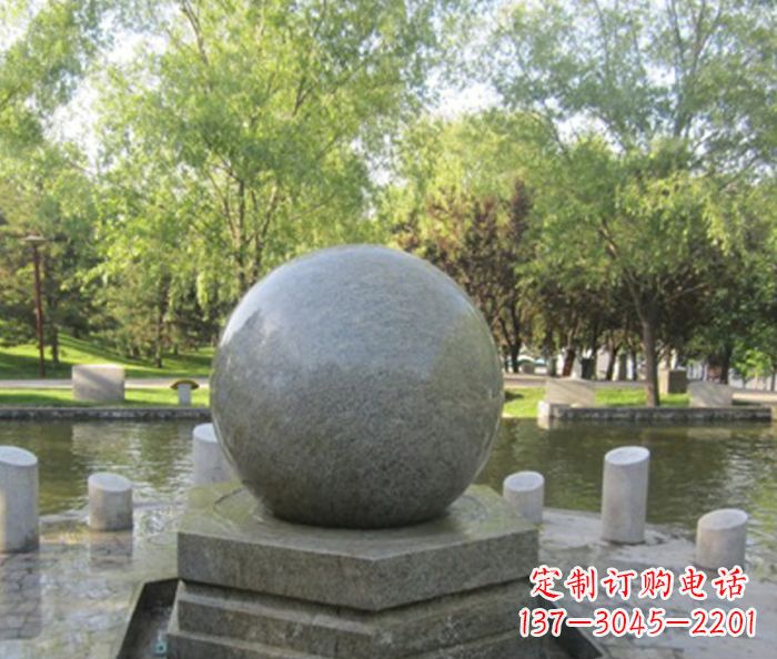 开封悠久象征——精致风水球石雕
