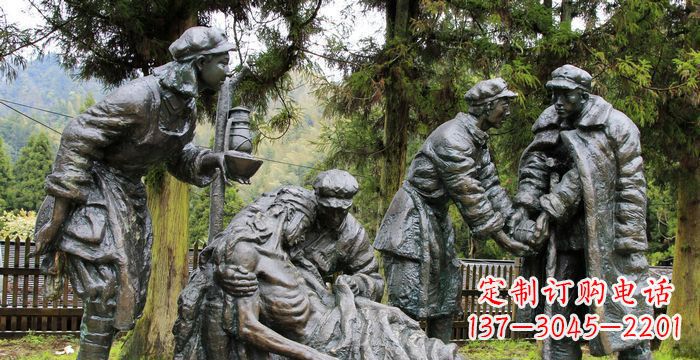 开封红军铜雕,宣扬时代之精神