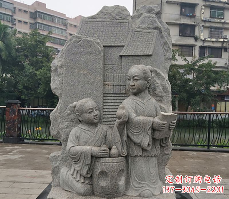 开封高品质孔融让梨石雕
