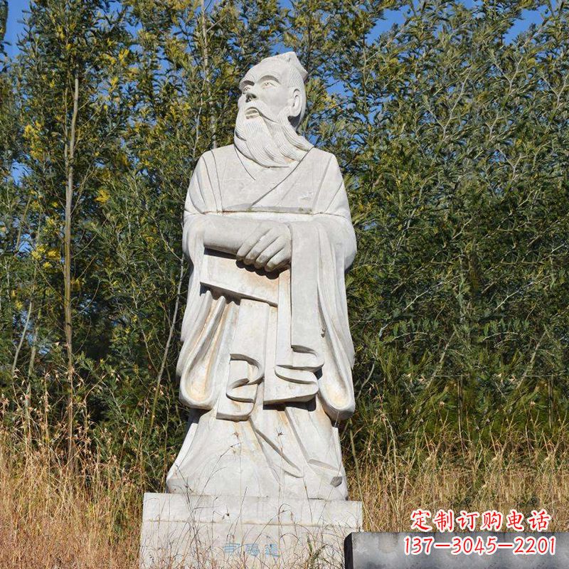 开封以司马迁石雕塑展现古代名人