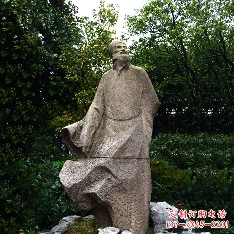 开封精美苏东坡砂岩雕塑