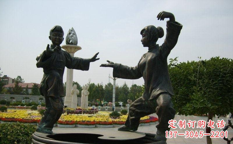 开封艺术精灵传统太极拳铜雕