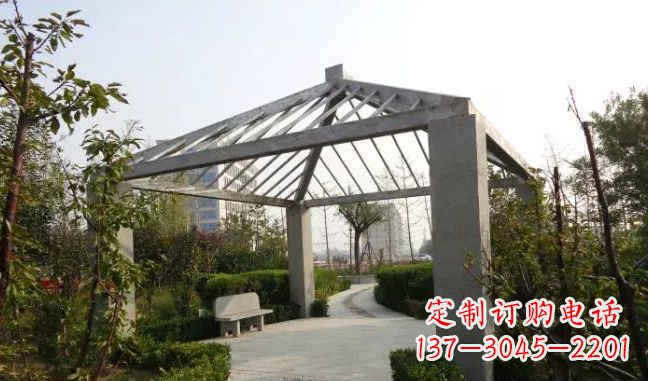开封公园凉亭不锈钢雕塑
