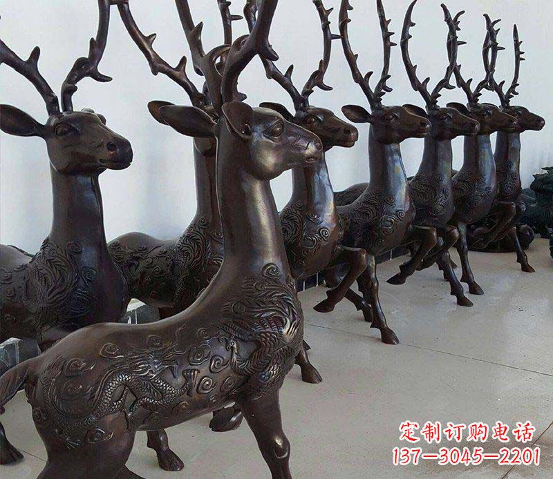 开封产品名称精美梅花鹿铜雕
