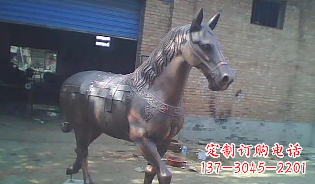 开封公园马动物铜雕 (4)