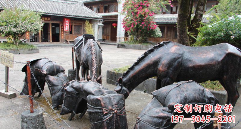 开封中领雕塑定制的铜动物雕塑