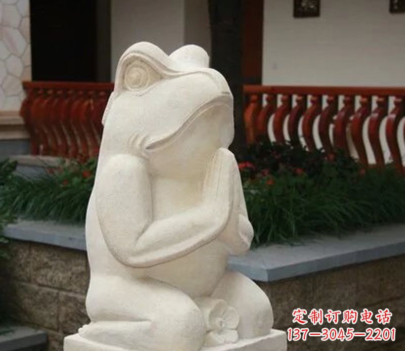开封中领雕塑精美绝伦的青蛙石雕