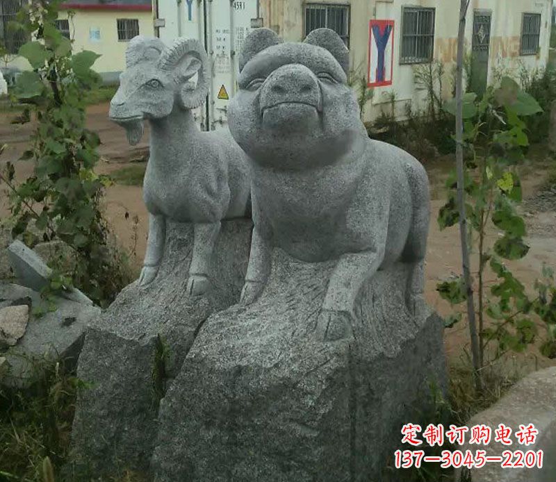 开封优质动物猪石雕