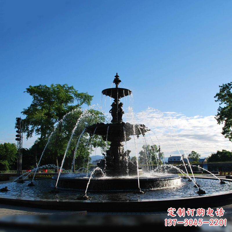 开封公园石雕喷泉水景雕塑