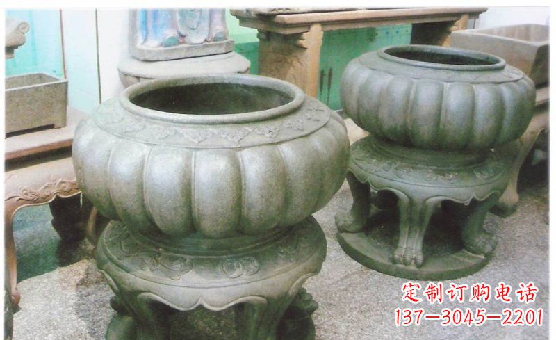 开封铜质公园水缸雕塑