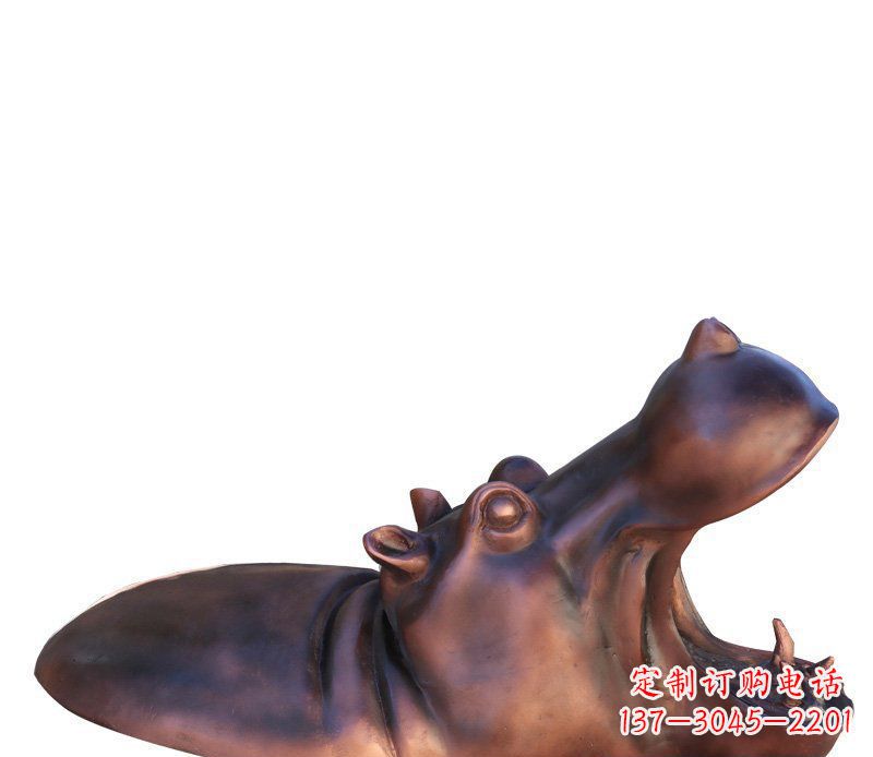 开封产品名称铜质河马雕塑