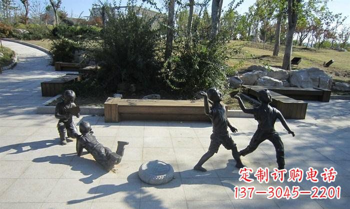 开封精美铜制儿童雕塑