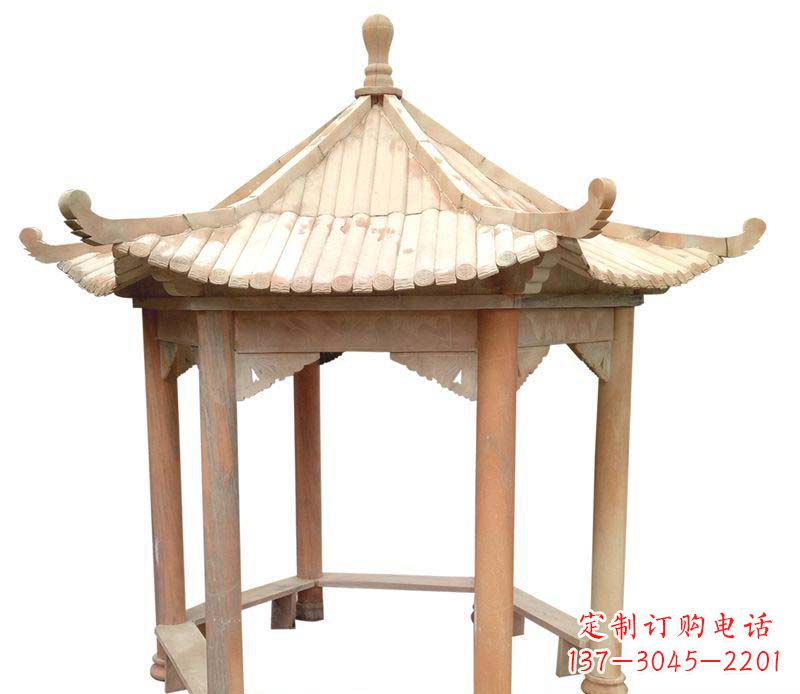 开封精美六角凉亭雕塑