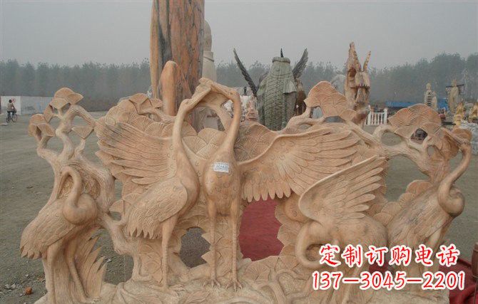开封精美仙鹤雕塑