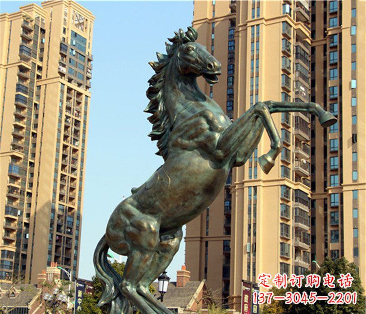 开封中领雕塑充满细节的动物铜雕
