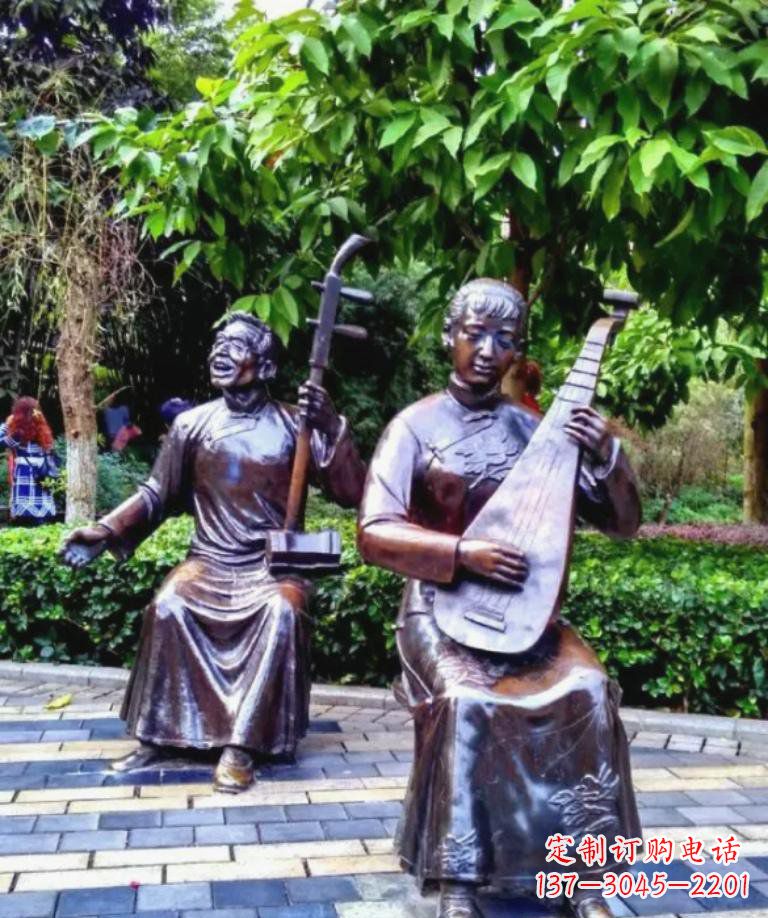 开封以音乐为灵感原点的二胡铜雕