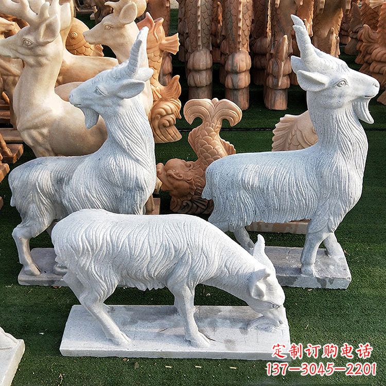 开封精美白玉石动物雕塑