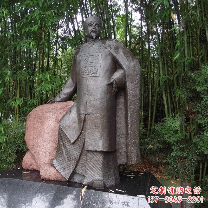 开封以林则徐铜雕塑荣耀中华民族