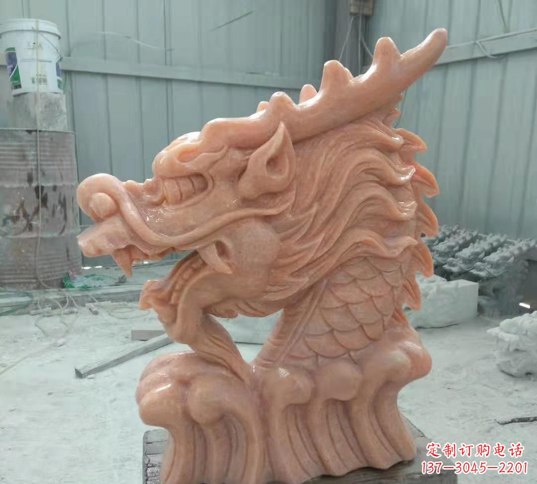 开封具有传统工艺特色的公园喷泉龙头石雕