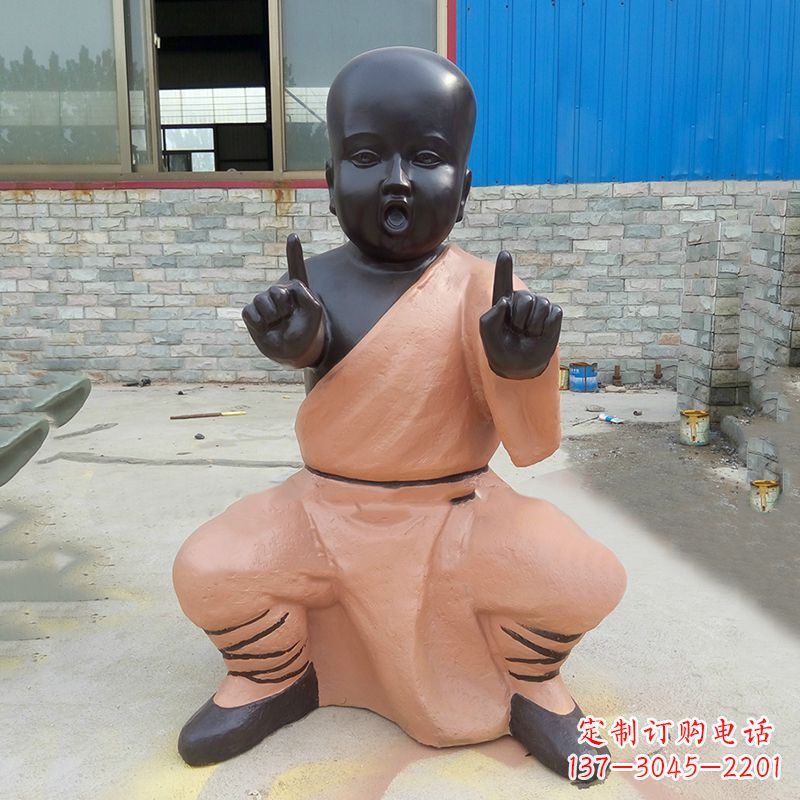 开封铜雕功夫小和尚
