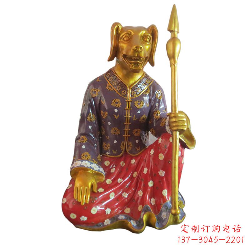 开封高端可爱的玻璃钢生肖雕塑