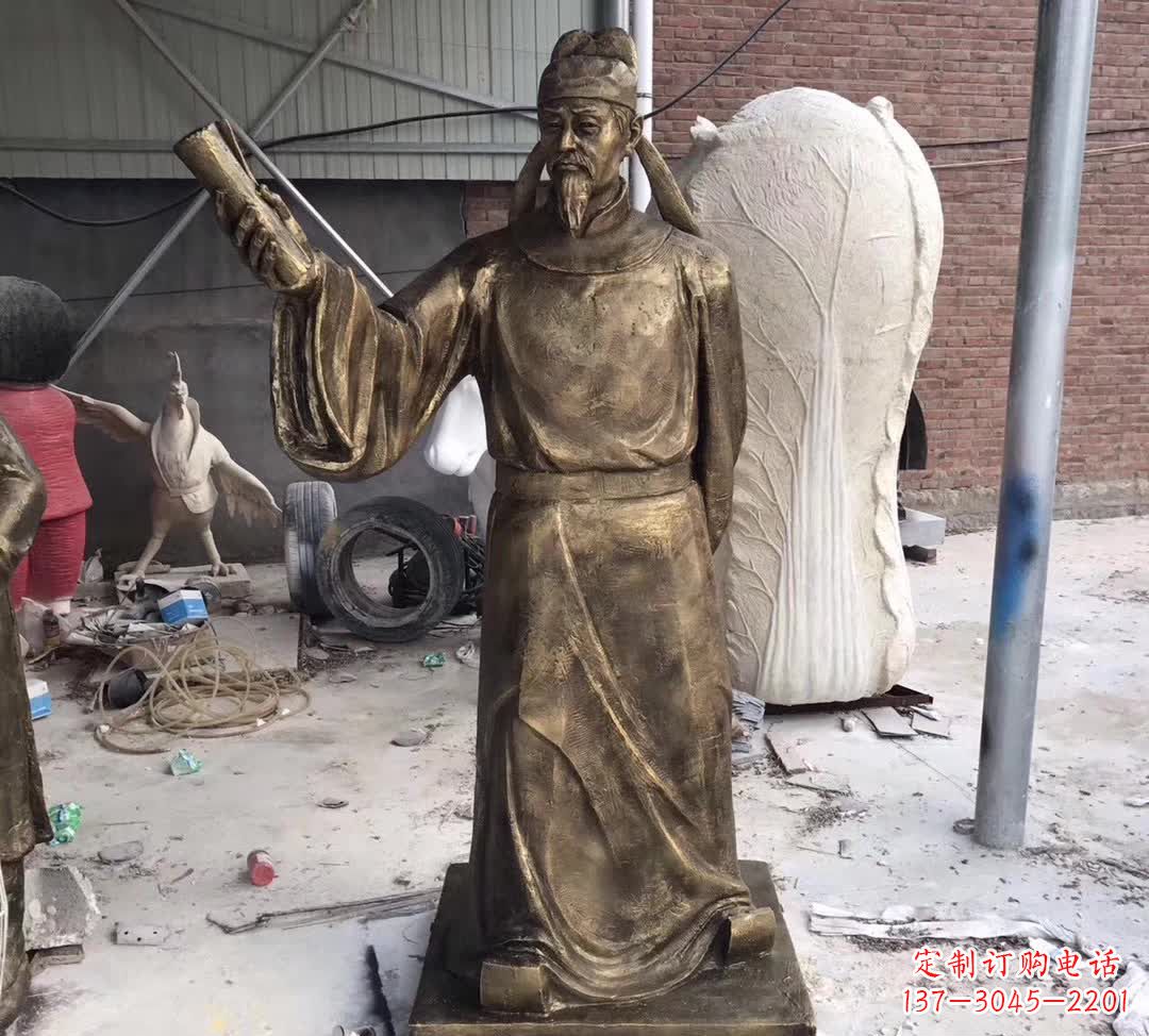 开封龙韵铜雕——歌颂古代大文豪李白