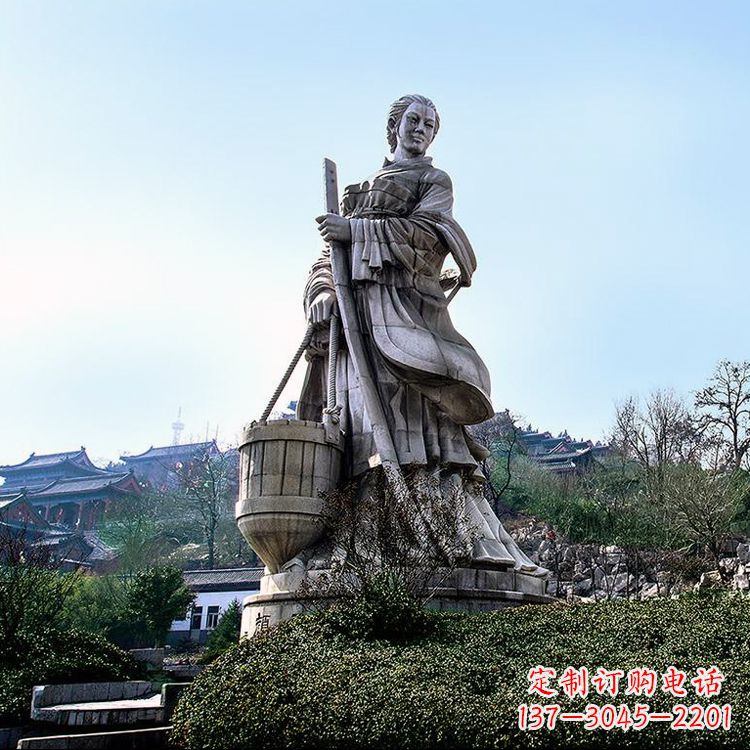 开封浪漫古典,文姜古装美女雕塑