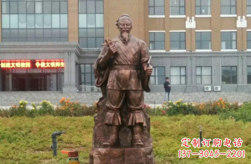 开封传承古代名人铜雕——鲁班雕像