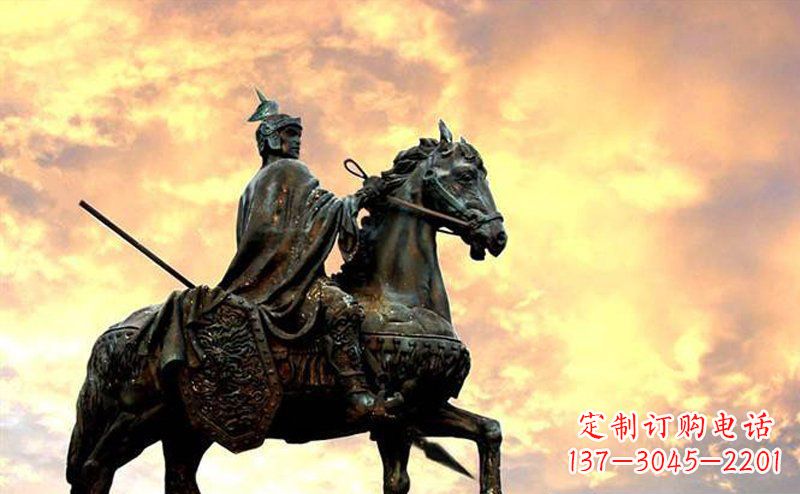 开封古代名人赵云铜雕