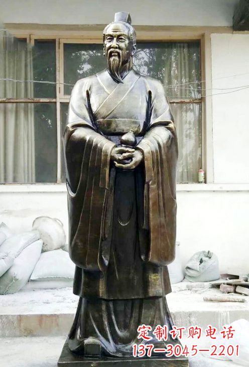 开封精美扁鹊铜像,精雕细琢,展现古典之美