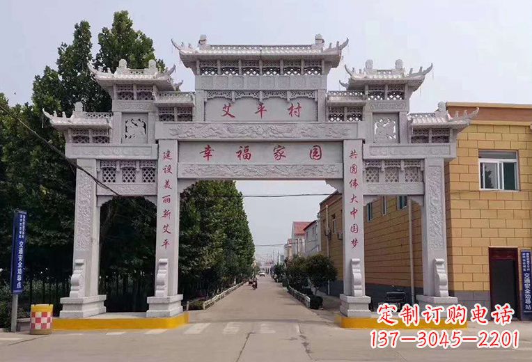 开封精美古代牌坊雕塑,尽显贵族品质