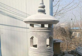 开封精美公园大理石石灯雕塑