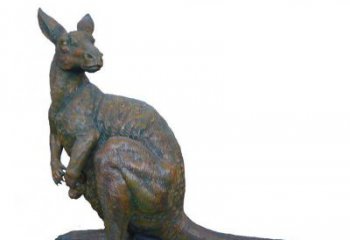 开封精致工艺铜袋鼠雕塑