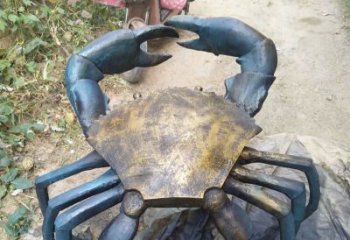 开封中领雕塑精美绝伦的螃蟹铜雕