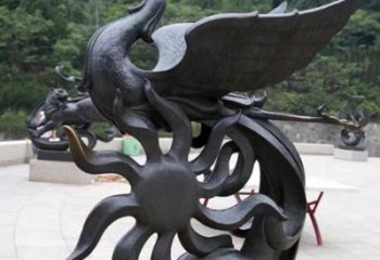 开封天四灵朱雀神鸟雕塑——象征希望的贵族精神